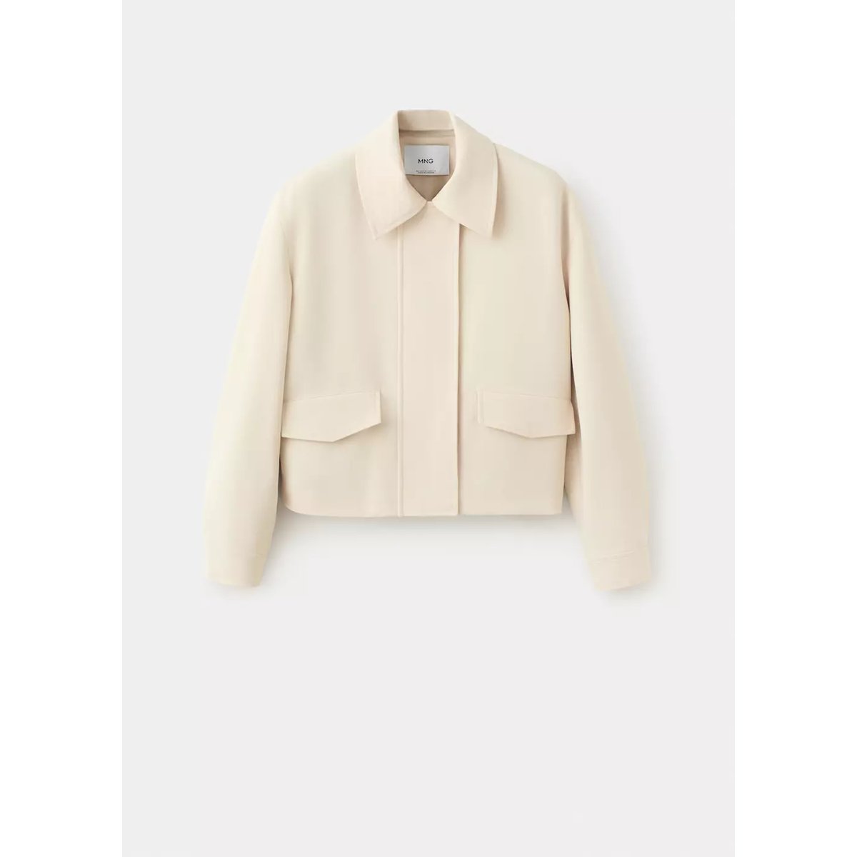Veste bomber poches écru, MANGO