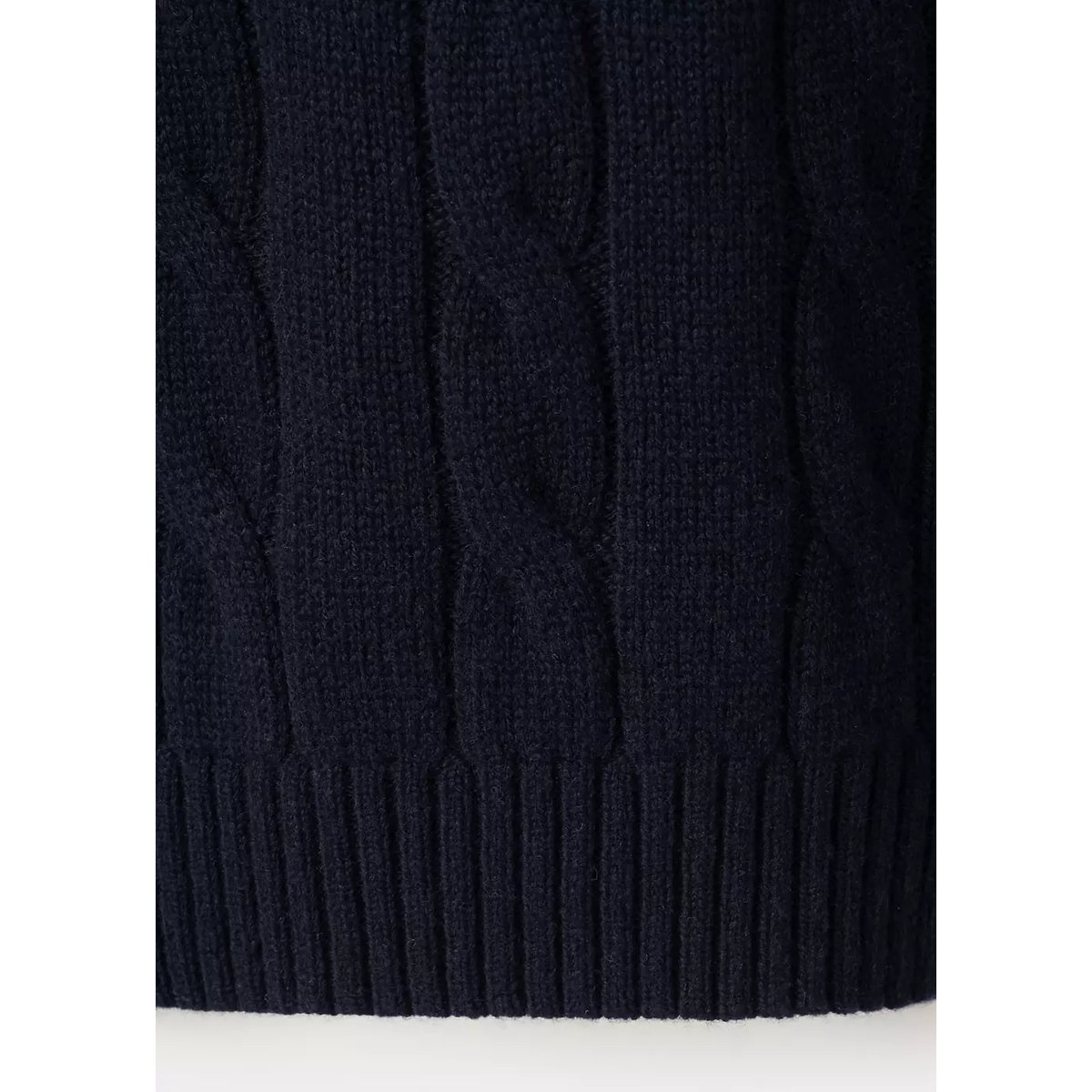 Pull polo 100 % laine maille torsadée bleu marine, MANGO MAN