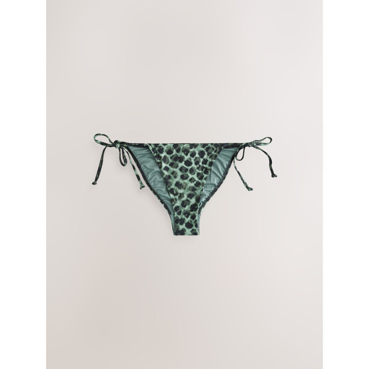 Bas de bikini imprimé léopard vert et noir, NEXT