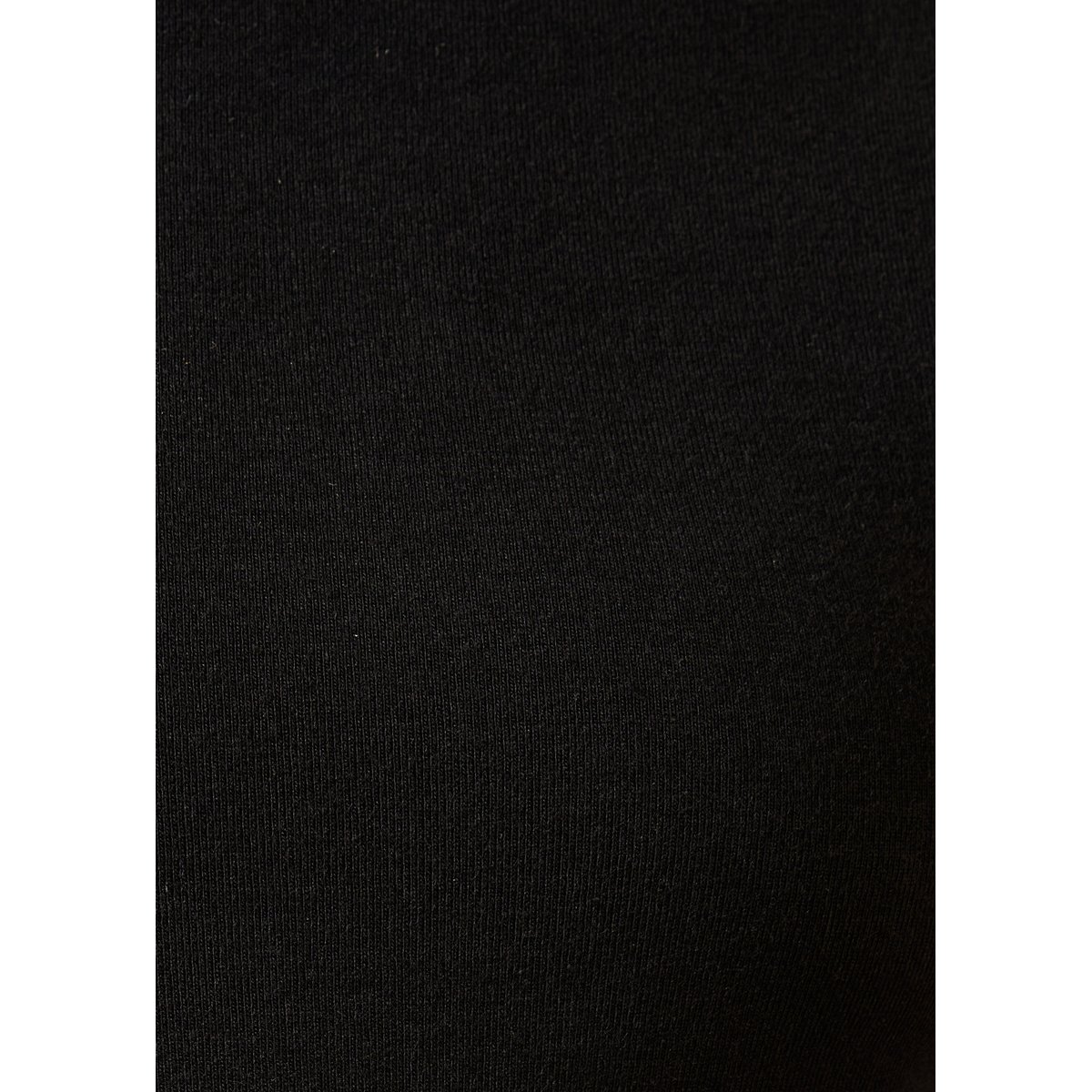 T-shirt en jersey manches longues col montant noir, LA FEE MARABOUTEE