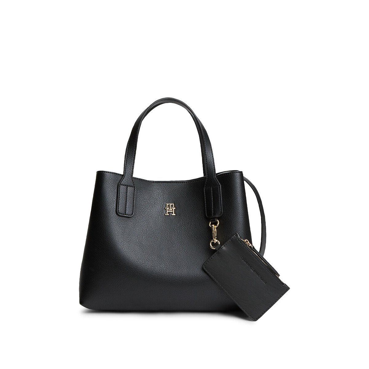 Sac aspect grainé, MINI SATCHEL noir, TOMMY HILFIGER