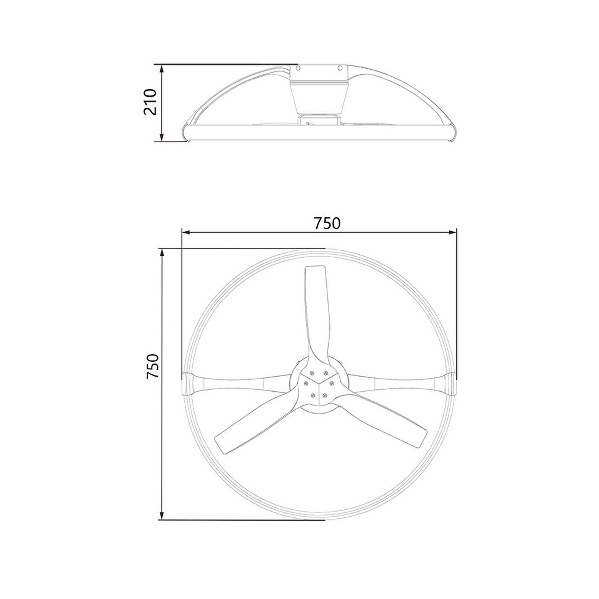 Ventilateur plafond avec lumière NEPAL blanc - blanc, MANTRA