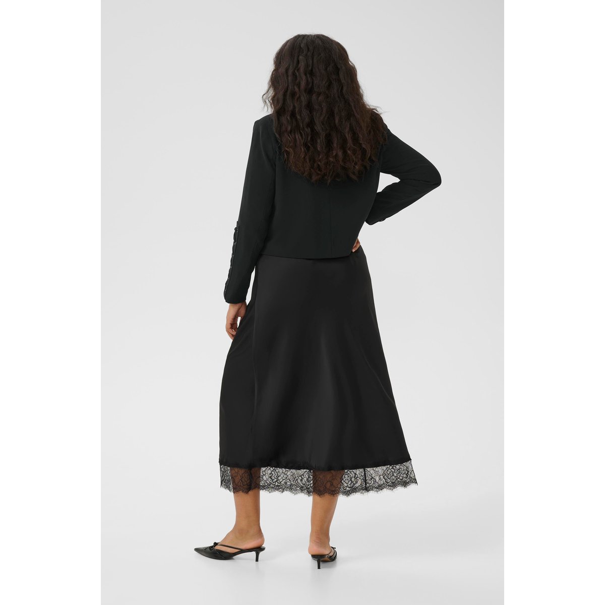 Blazer noir black deep, KAFFE CURVE
