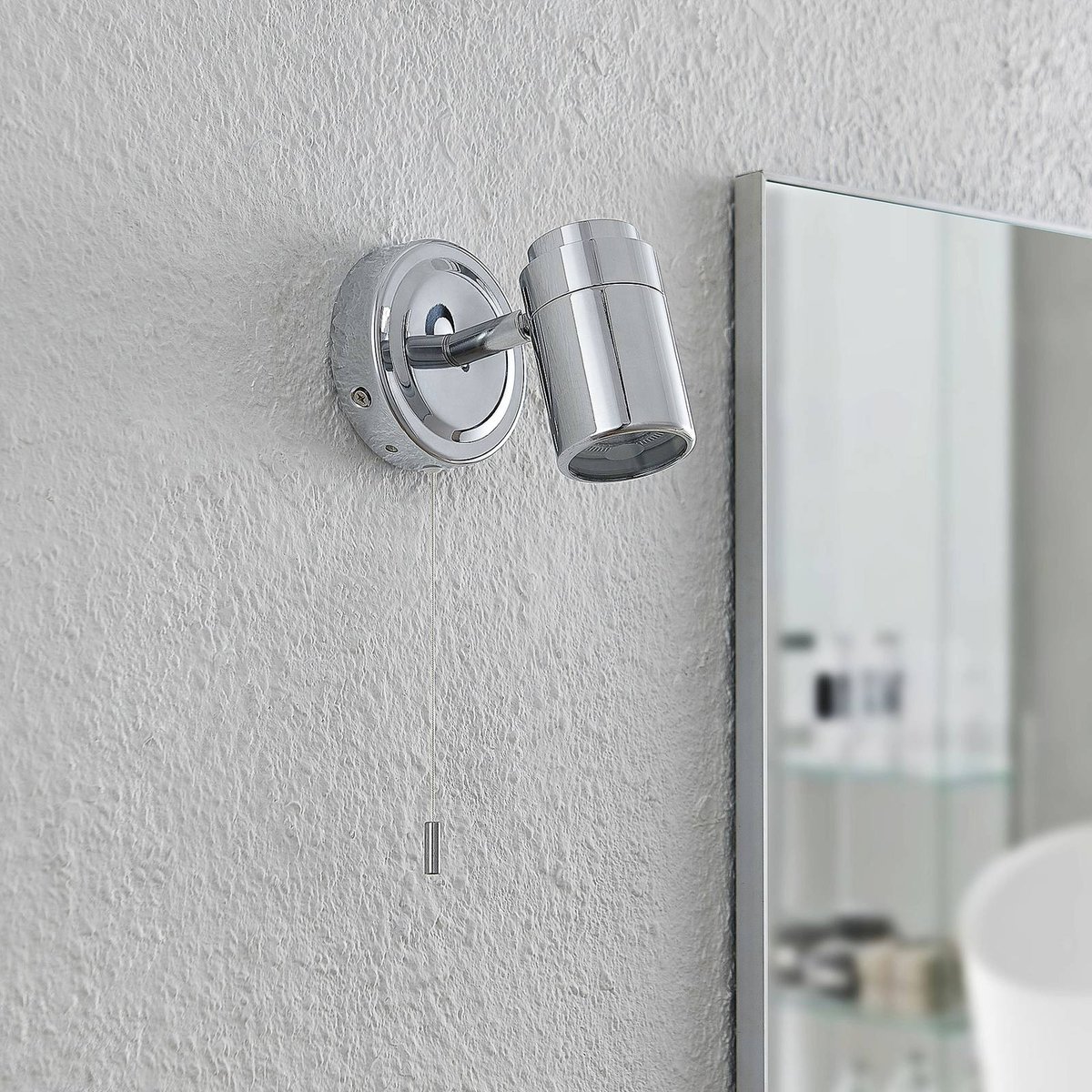 Applique en métal moderne, Remilan chrome, LINDBY