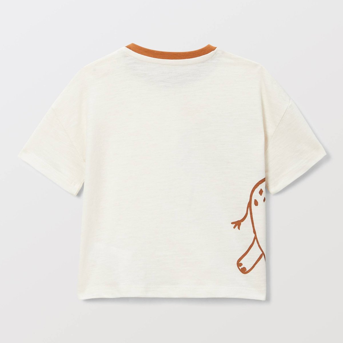 T-shirt manches courtes imprimé en coton BIO GOTS naturel, BOUT'CHOU