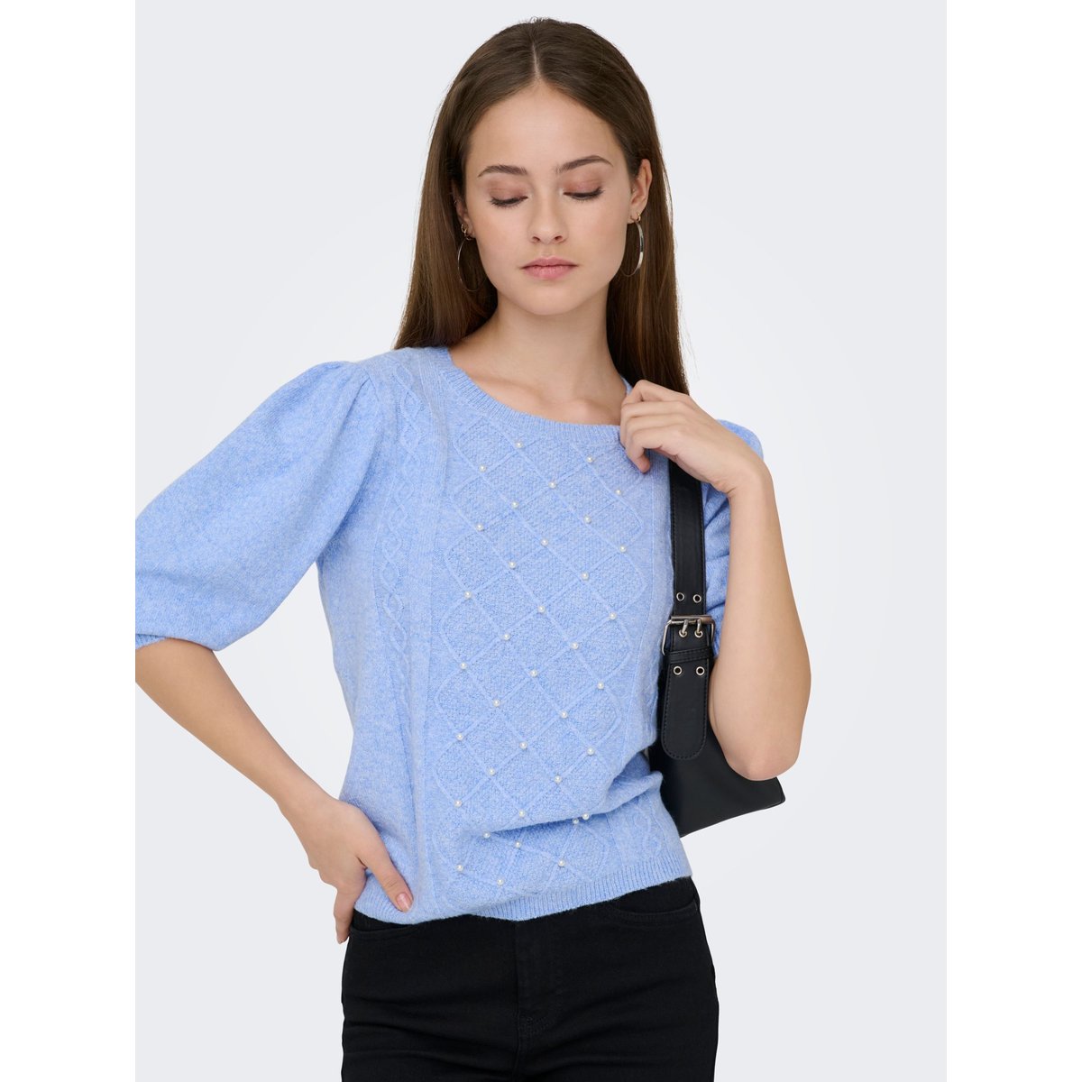Pull En Maille ultramarine, ONLY