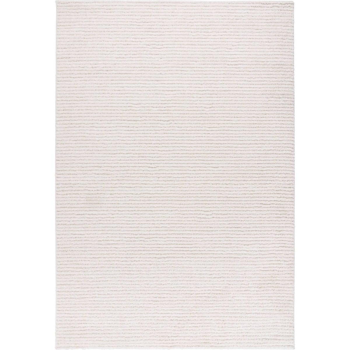Tapis poils courts style scandinave, Rayures ivoire doux légèrement chiné, ARTE ESPINA