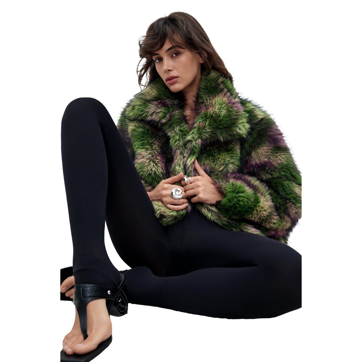 Manteau Lacroix vert, DESIGUAL