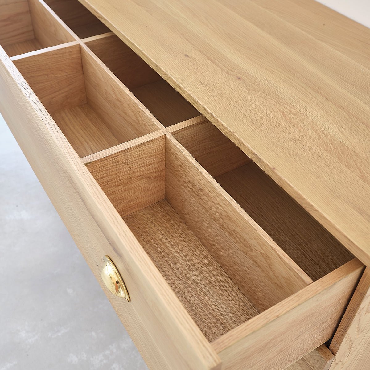 Meuble de salle de bain en chêne 120 cm MARGAUX naturel, BERAH GETAH