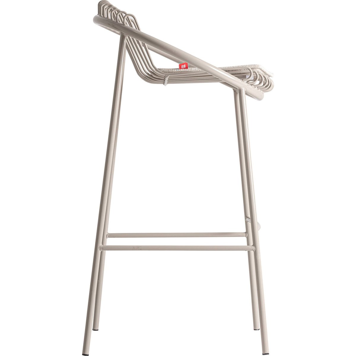 Tabouret de bar en fer collection brienz gris, RECOLLECTION