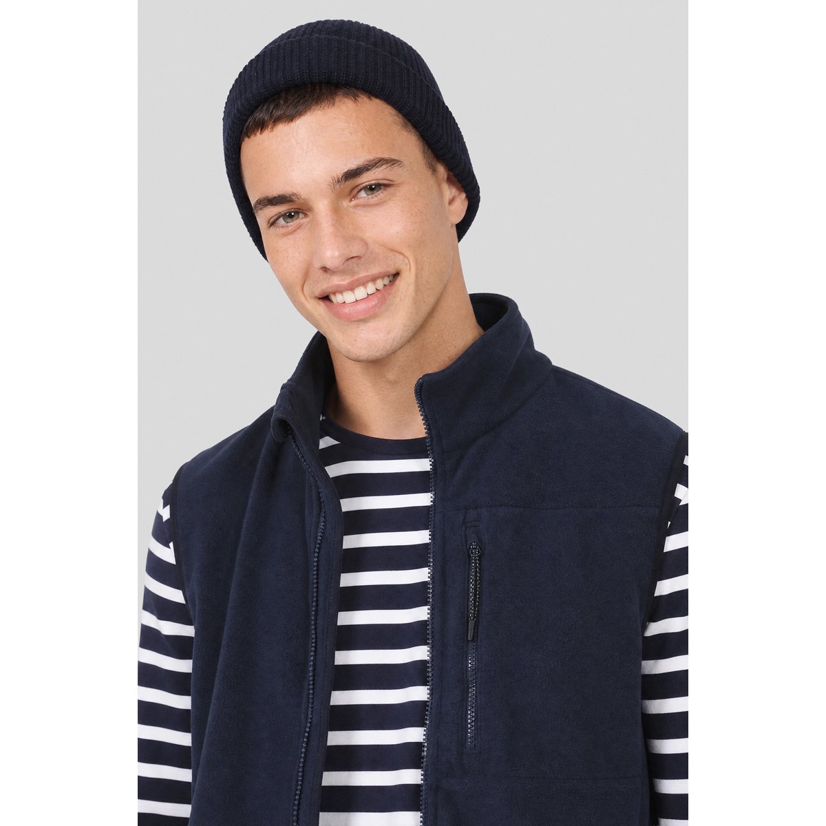 Polaire sans manche PERIA navy, BERMUDES