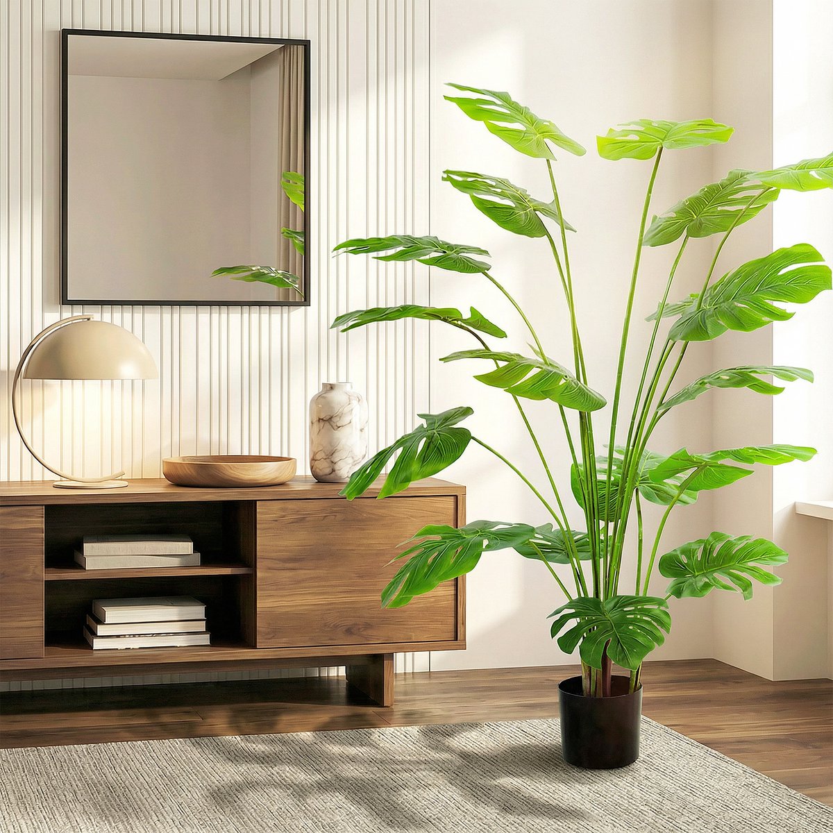 Plante artificielle monstera vert, HOMCOM