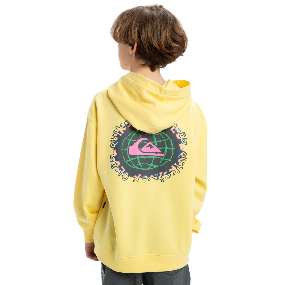 Sweat à capuche APOG HERITAGE jaune popcorn, QUIKSILVER