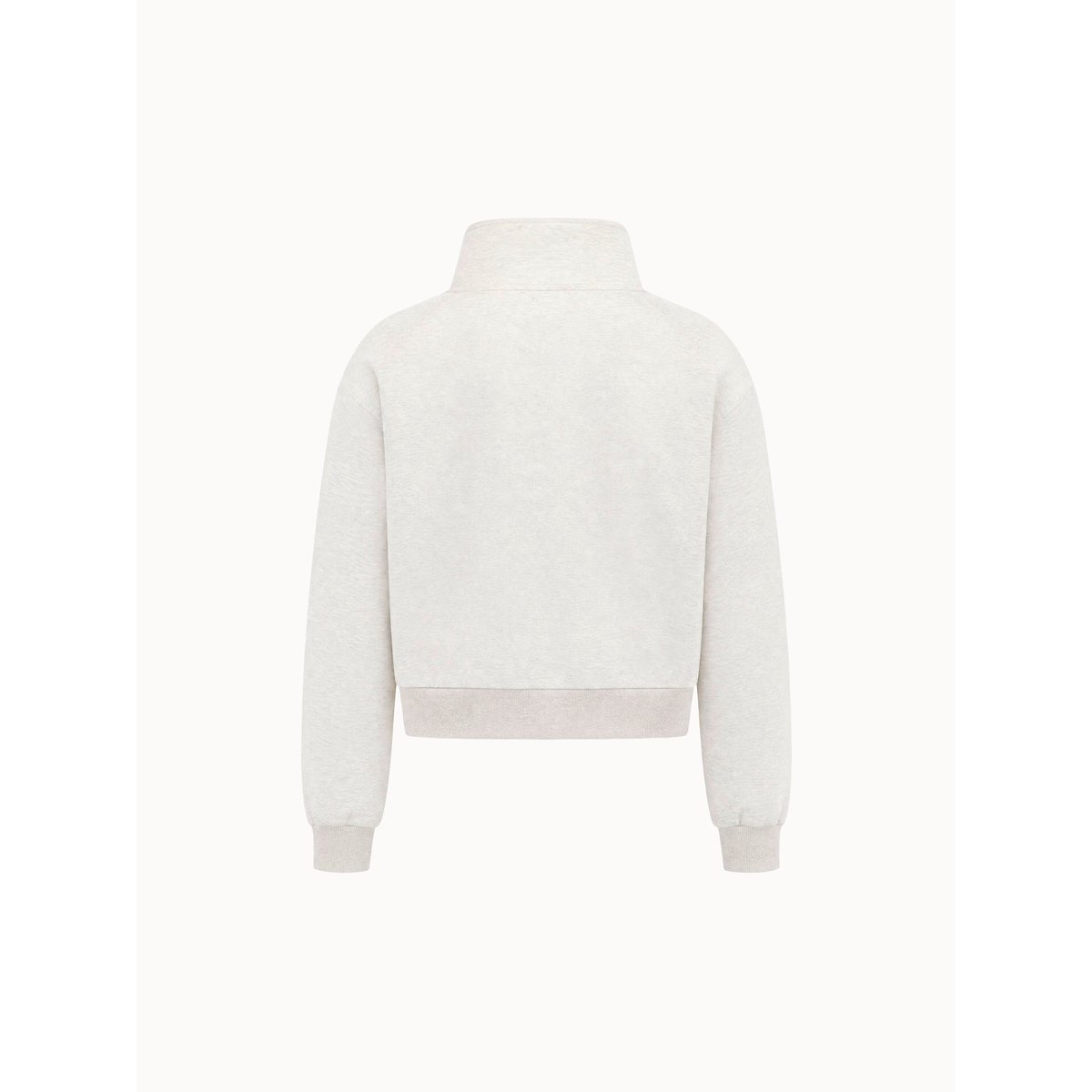 Sweat demi-zippé oversize en double face avec bandes rayées Heritage beige, LE COQ SPORTIF