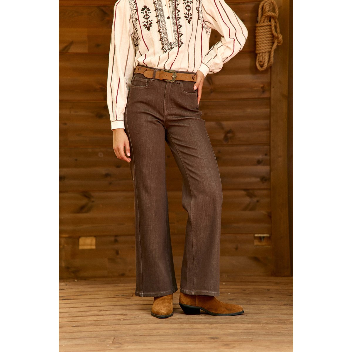 JEAN uni PAX 16-marron, LA PETITE ETOILE
