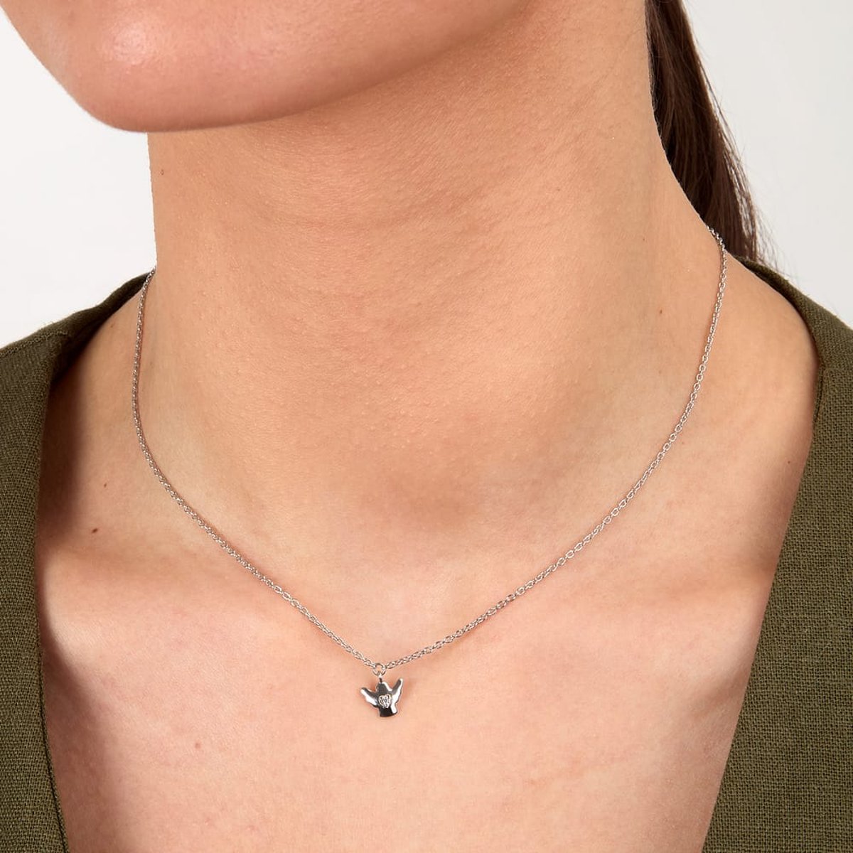 Colliers en Zircon/cubic Zirconia/recycled Silver 925/1000 et Zircon argent, MORELLATO