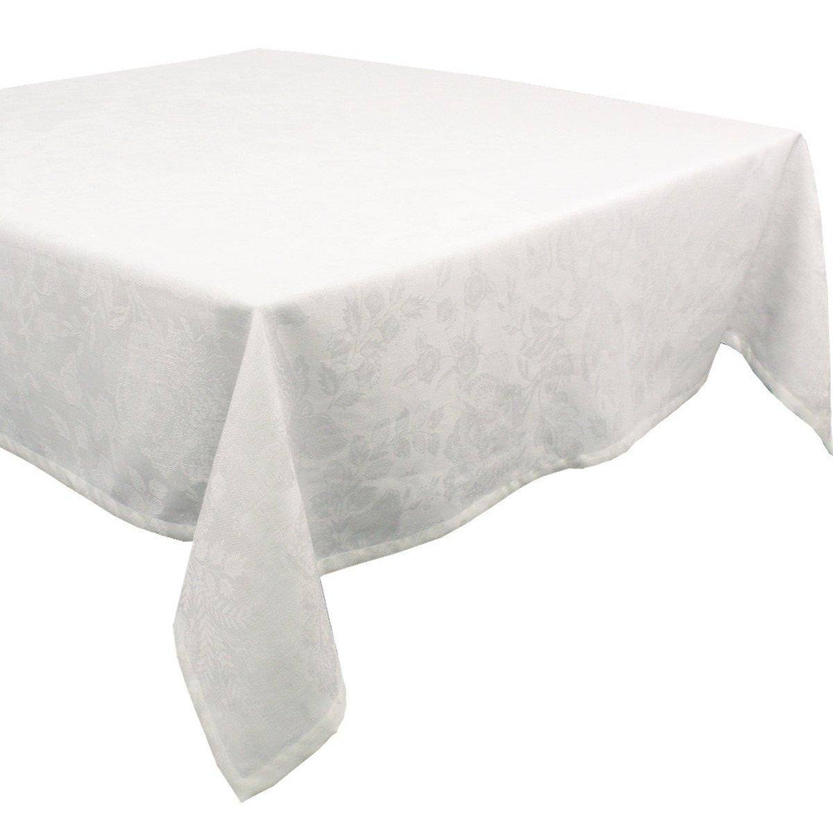 Nappe lin & coton antitache MILLE GIVERNY blanc, GARNIER THIEBAUT