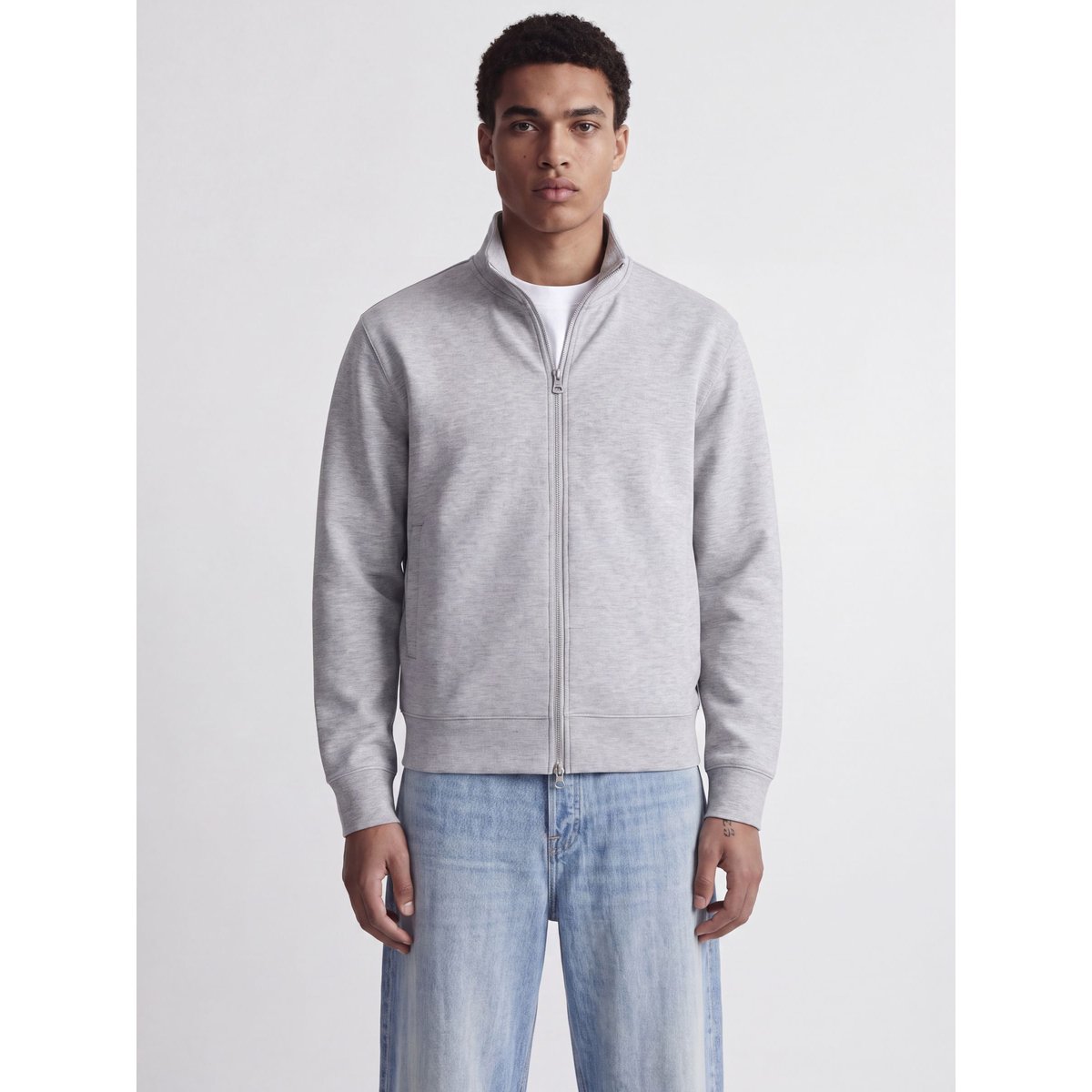 Sweat-Shirt grise - light grey melange, JACK & JONES