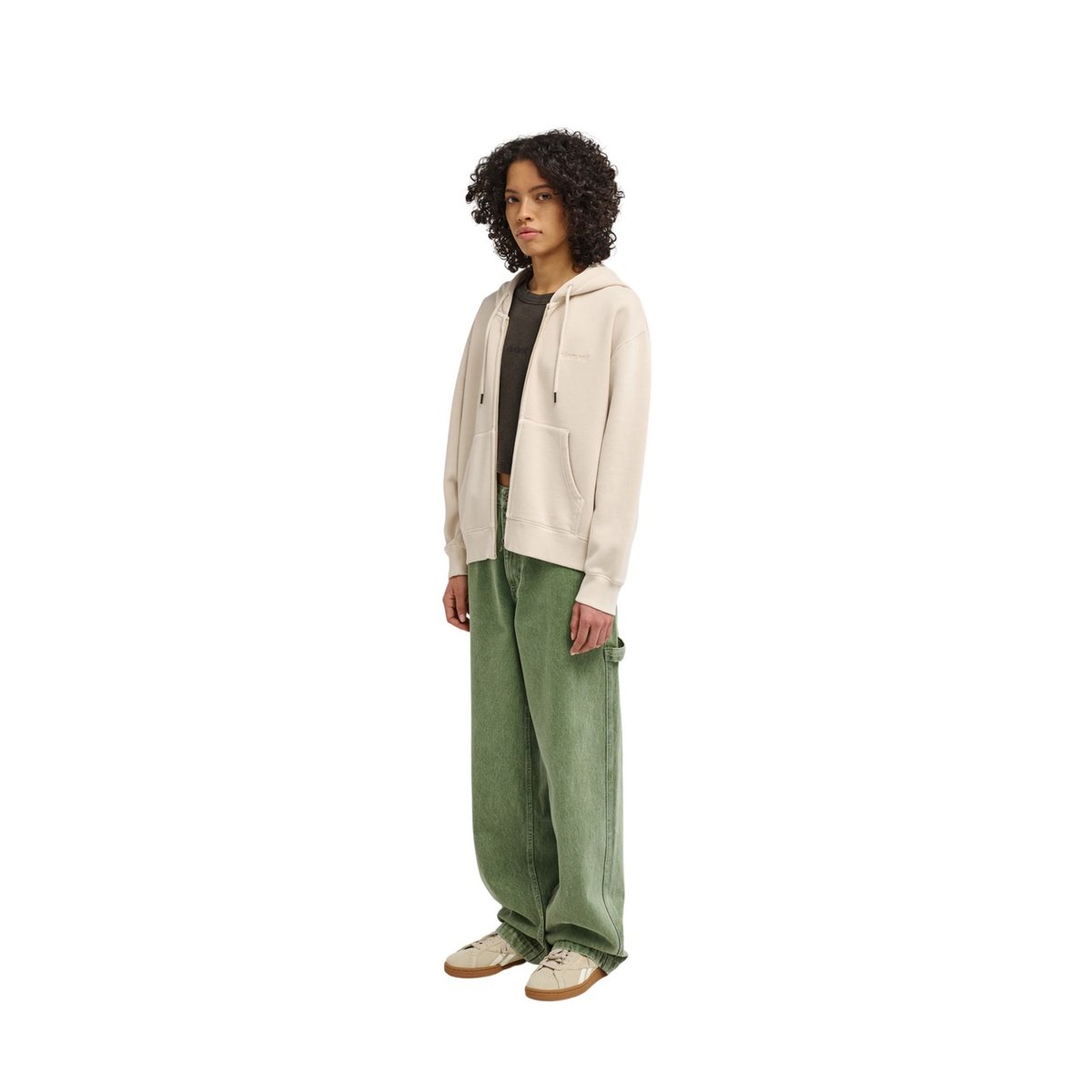 Sweat capuche LOWCASE PIGMENT beige oat milk, ELEMENT