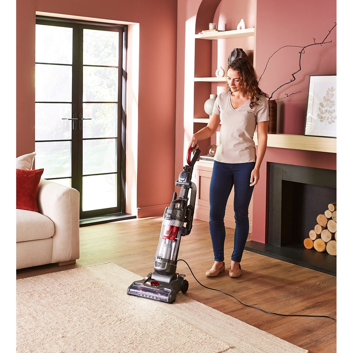 MRXUPRIGHTFLEX PowerLite Stretch Upright Vacuum - 711000 black, MORPHY RICHARDS