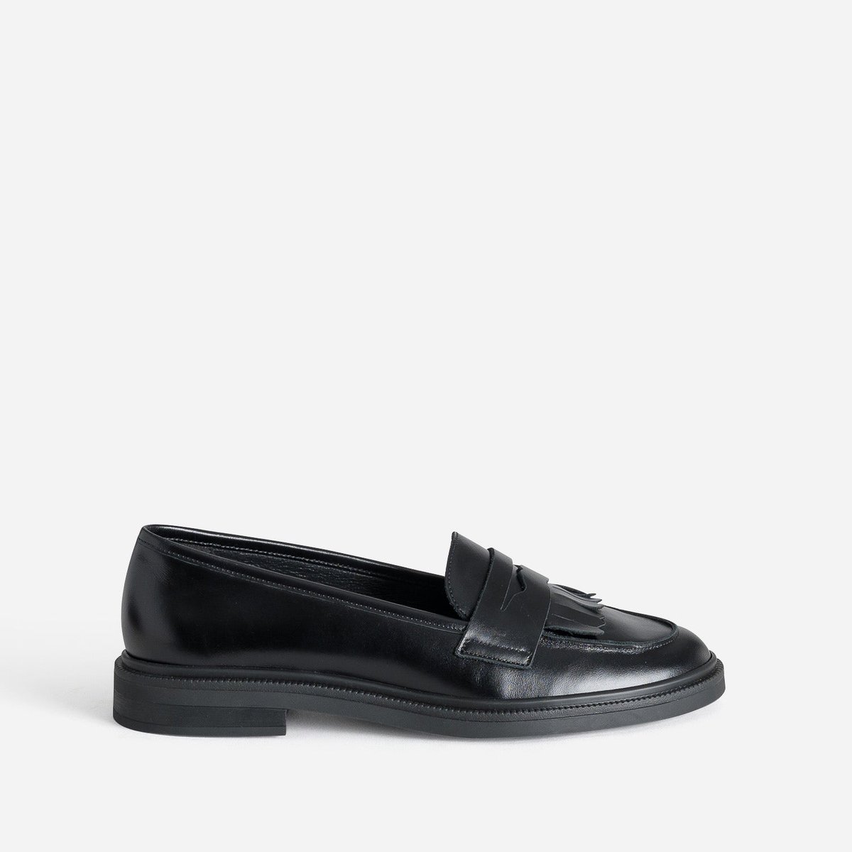 Mocassin en cuir LOUVA noir, ERAM