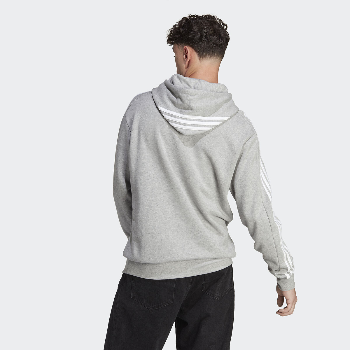 Sweatshirt à capuche Essentials French Terry gris, ADIDAS SPORTSWEAR