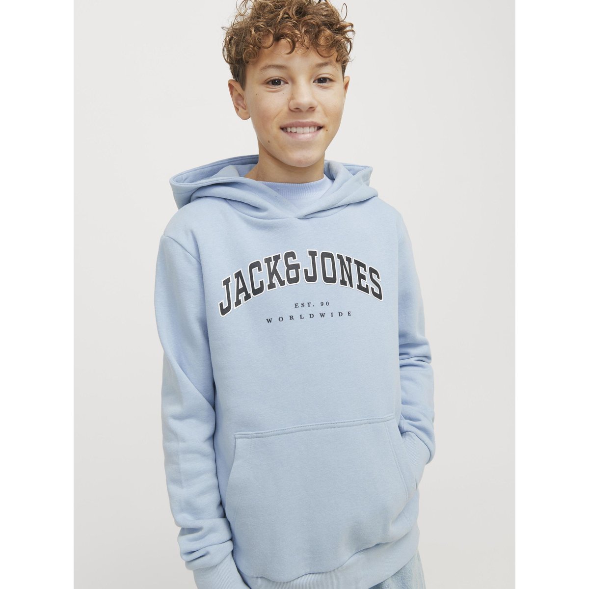 Sweat À Capuche chambray blue, JACK & JONES JUNIOR