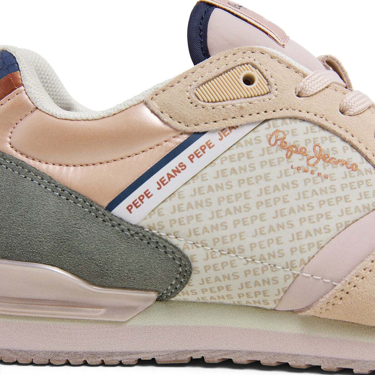 Baskets De Course Avec Logo Imprimé beige sable, PEPE JEANS