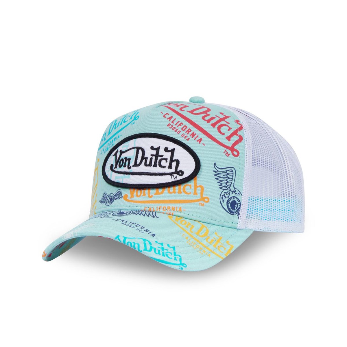 Casquette trucker LE bleu/rouge/blanc, VON DUTCH
