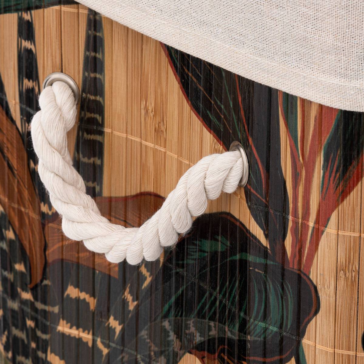 Panier à linge 60L PALAWAN beige, 5FIVE SIMPLY SMART