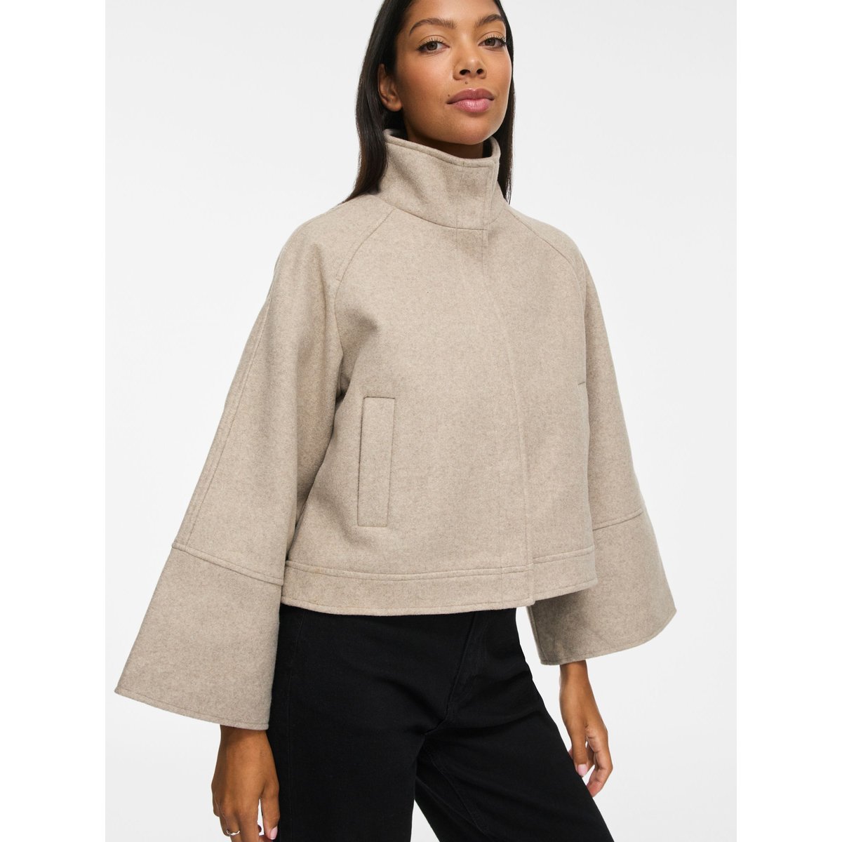 Veste marron - natural melange1, VILA