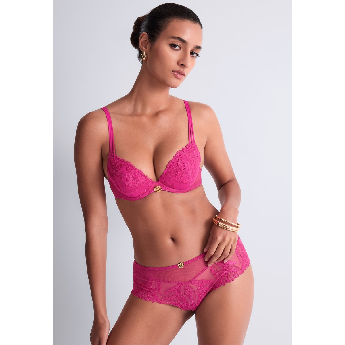 Soutien gorge Push up Sweet Euphoria rose, AUBADE