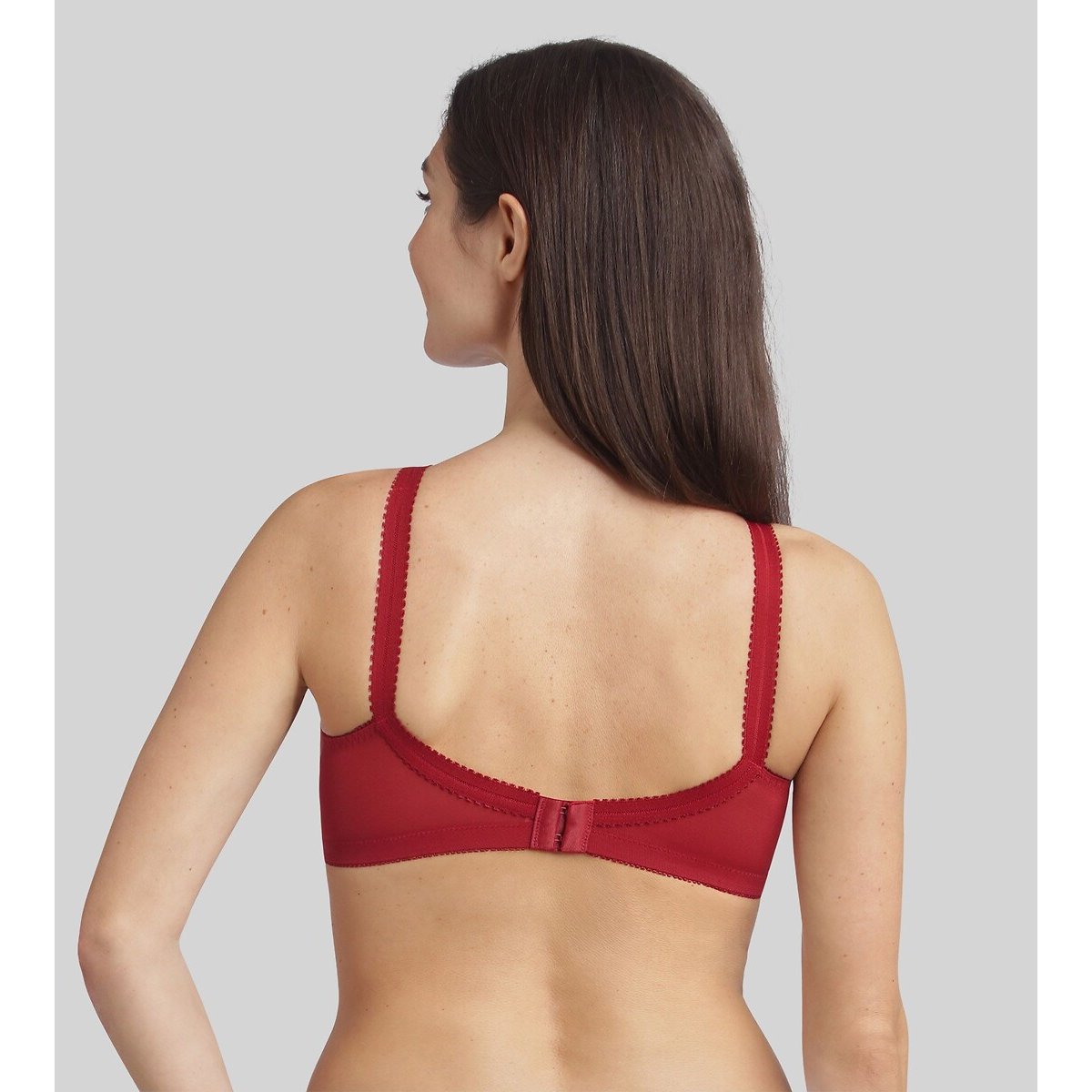 Soutien-gorge sans armatures Cœur croisé rouge velour, PLAYTEX