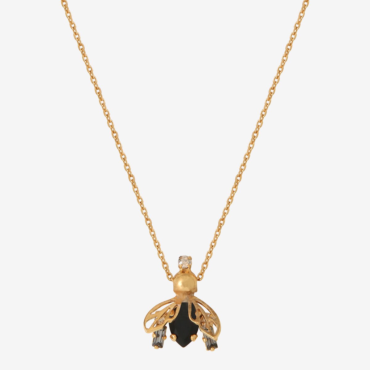 Collier doré royal - imperial cristal noir, CAROLINE NAJMAN