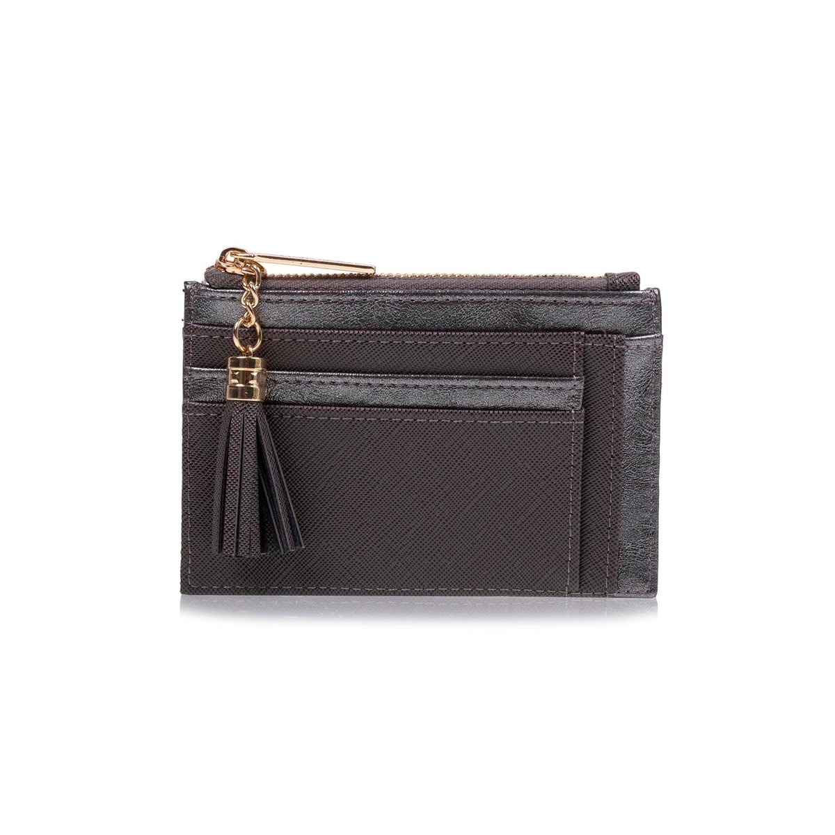 Porte-cartes protection rfid anti-piratage de carte gris, ISOTONER