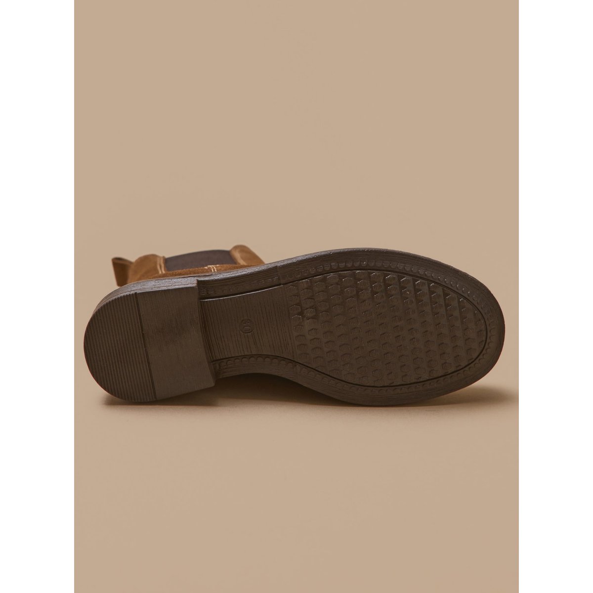 Boots chelsea cuir suédé camel, CYRILLUS