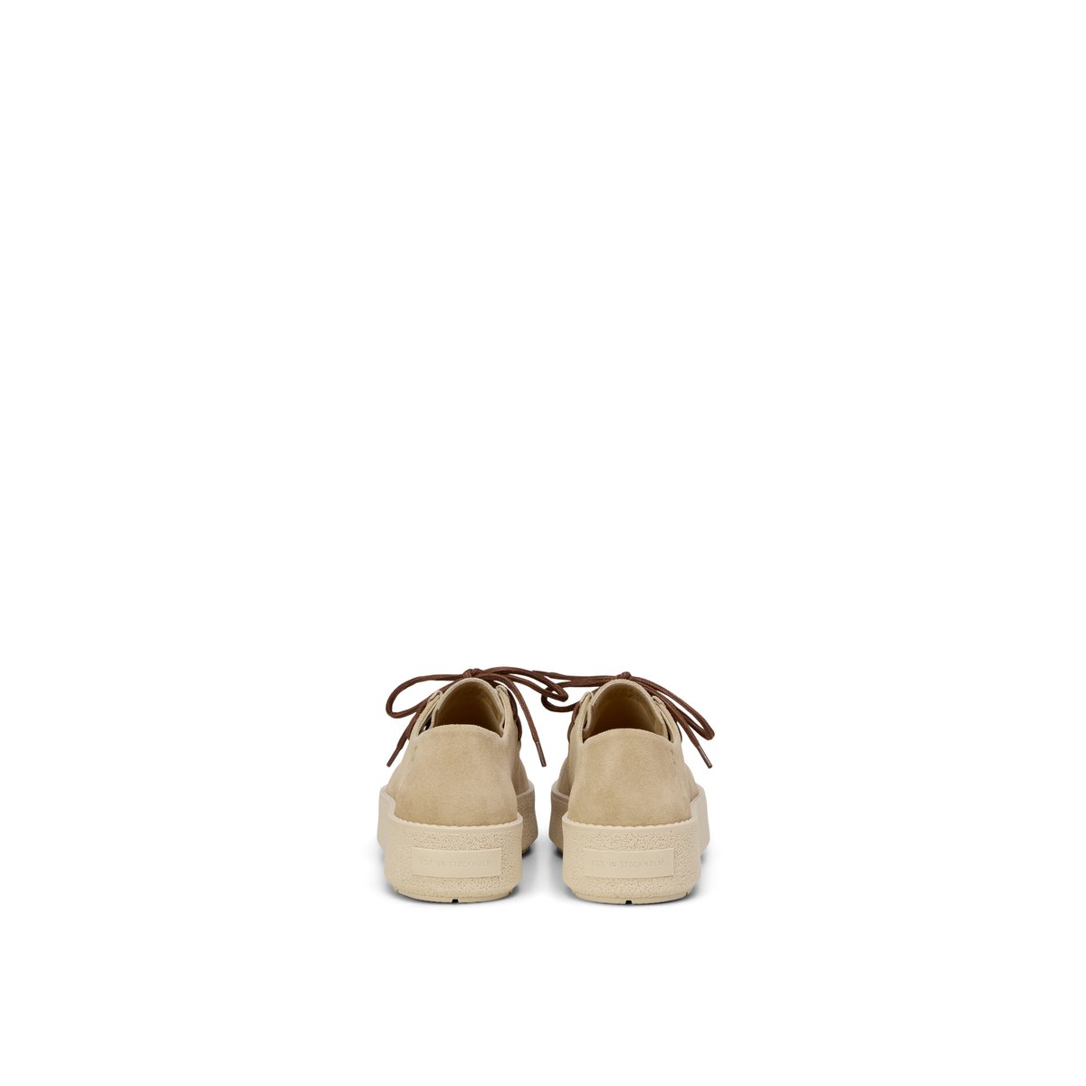 Lacets modèle Pia en cuir velours doux beige, MARC O'POLO