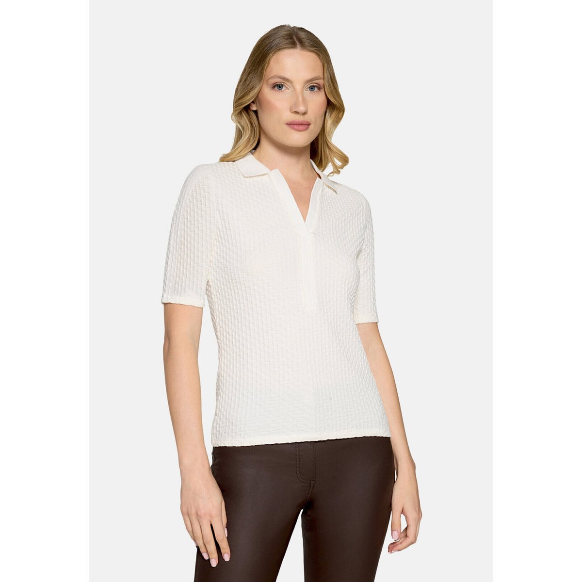 T-shirt basique à boutons blanc, BETTY BARCLAY