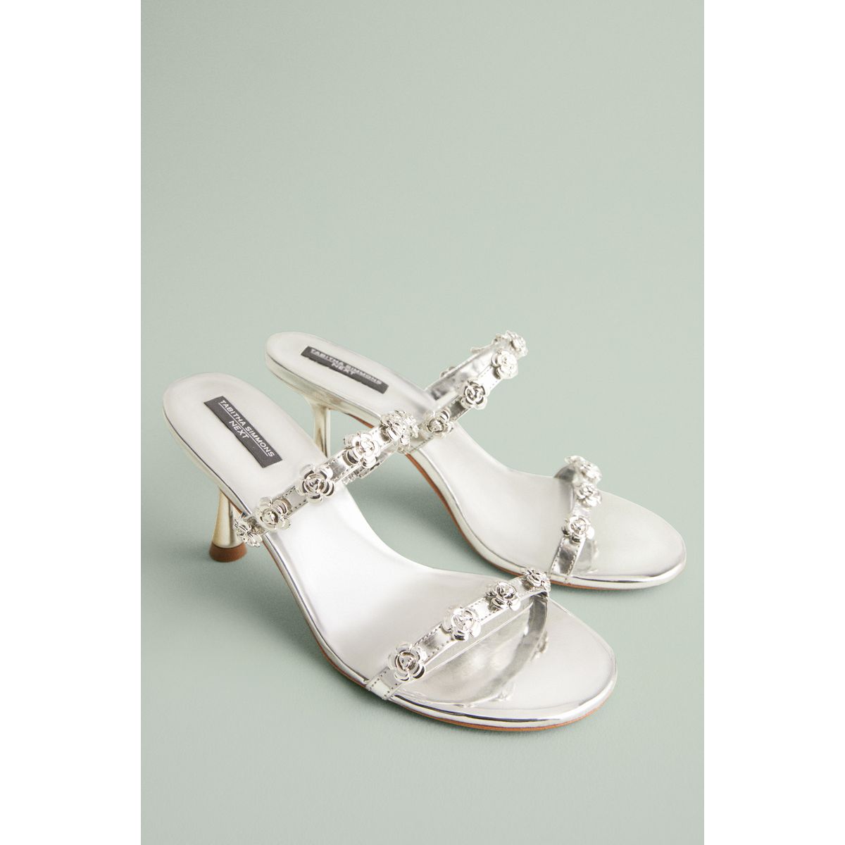 Mules tabitha flora argent, NEXT