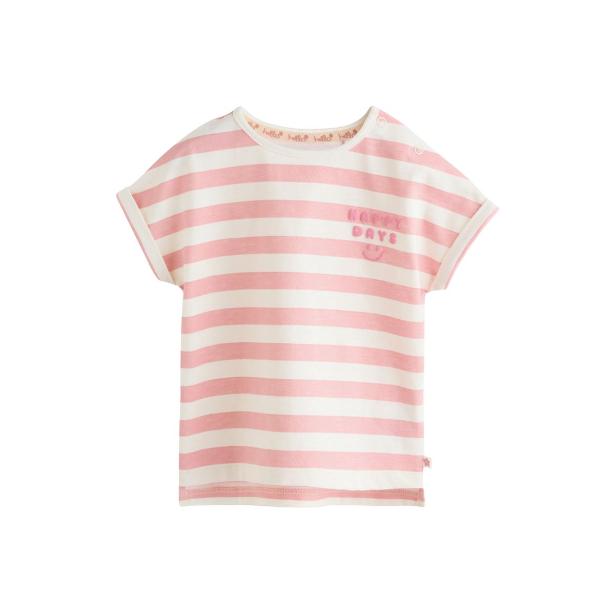 T-shirt à manches courtes bébé, lot de 4 slogan rose, NEXT