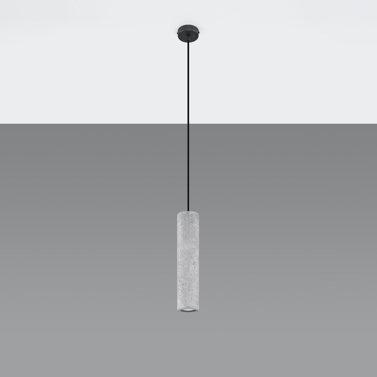 Suspension Béton Gris GU10 1 Luvo gris, EDEN