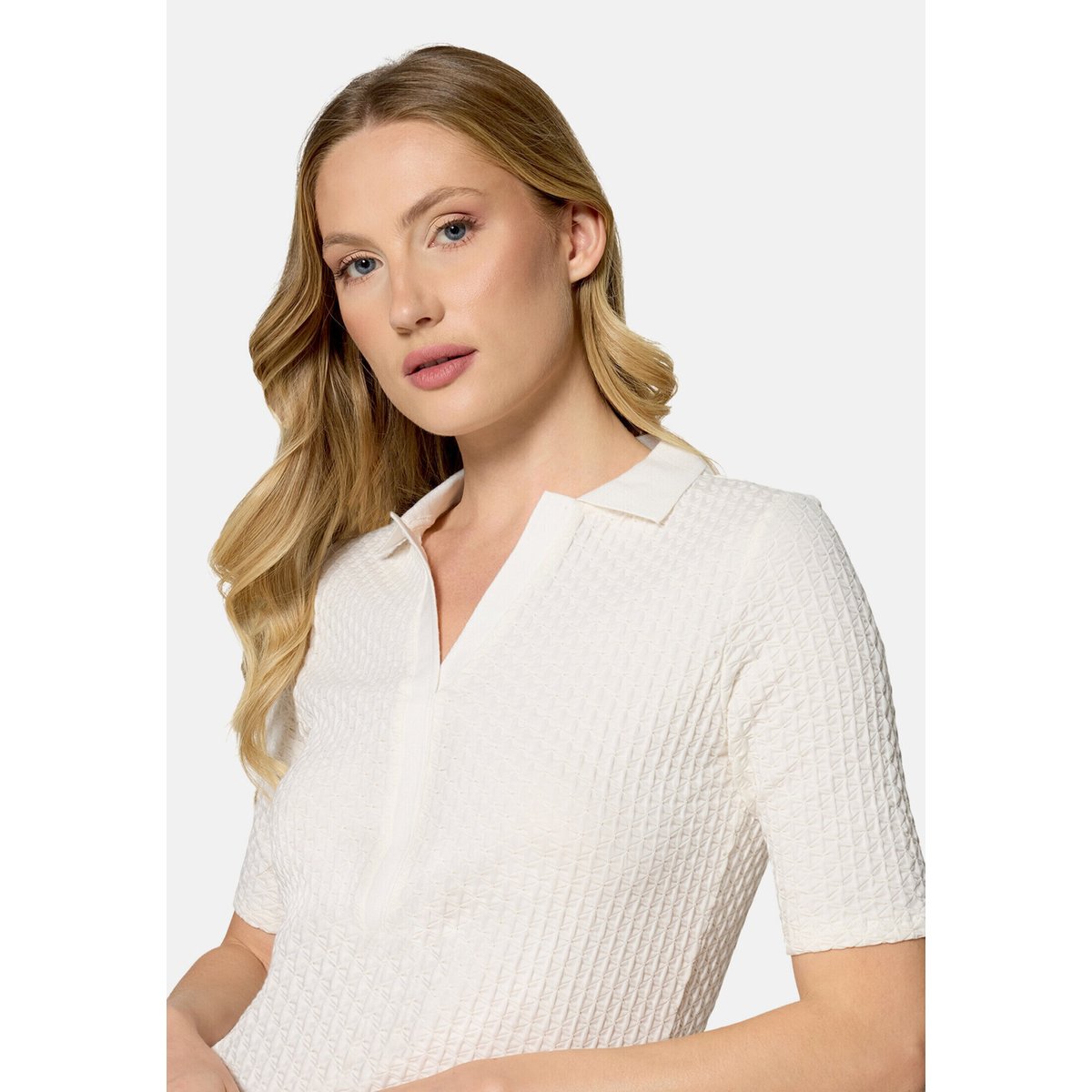 T-shirt basique à boutons blanc, BETTY BARCLAY