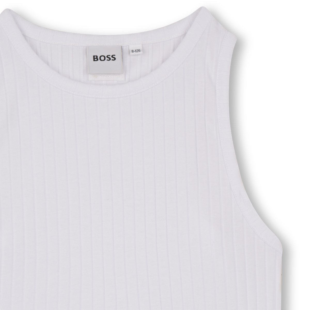 Débardeur avec plaque métal blanc, BOSS KIDSWEAR