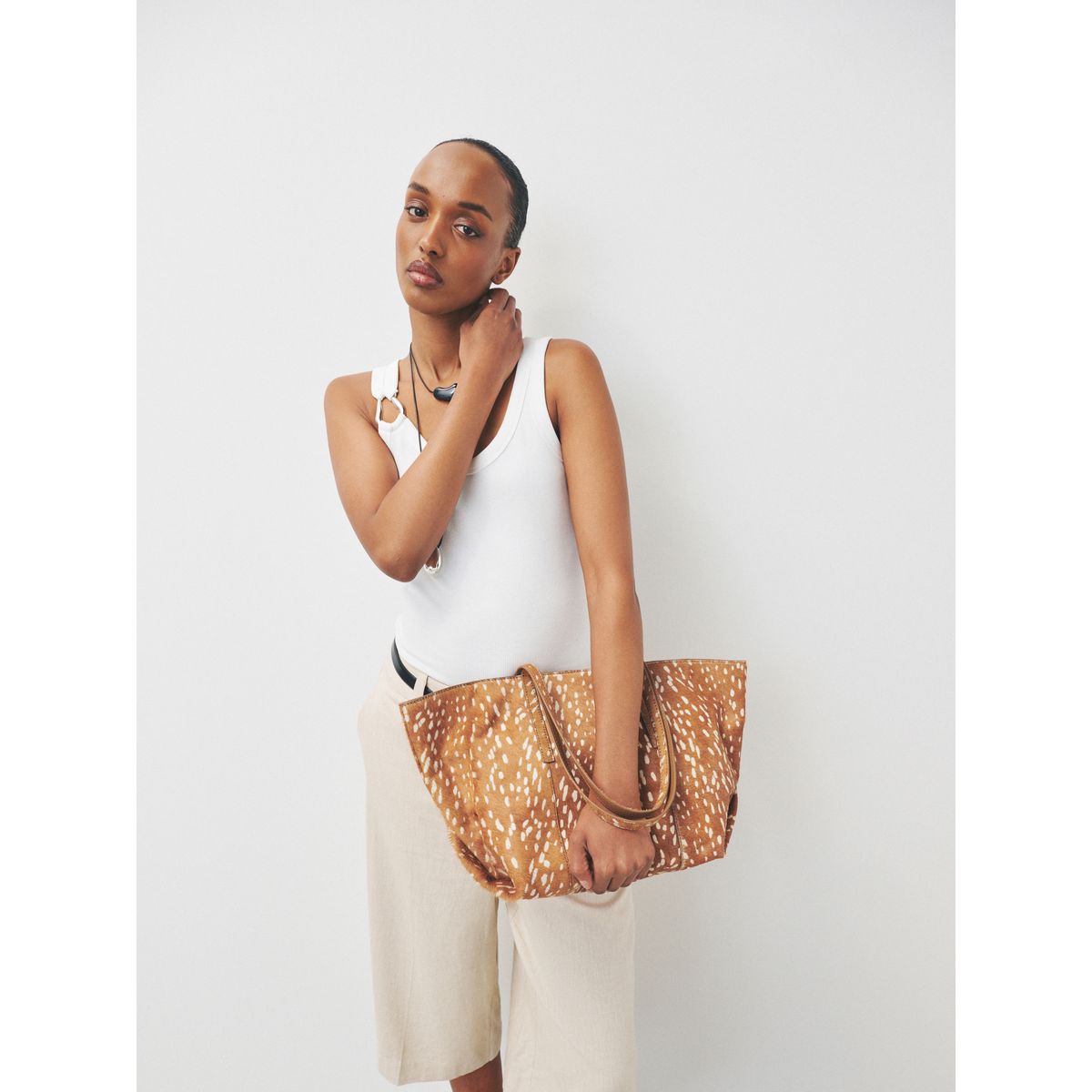 Sac bandoulière cerf en cuir n. premium animal, NEXT