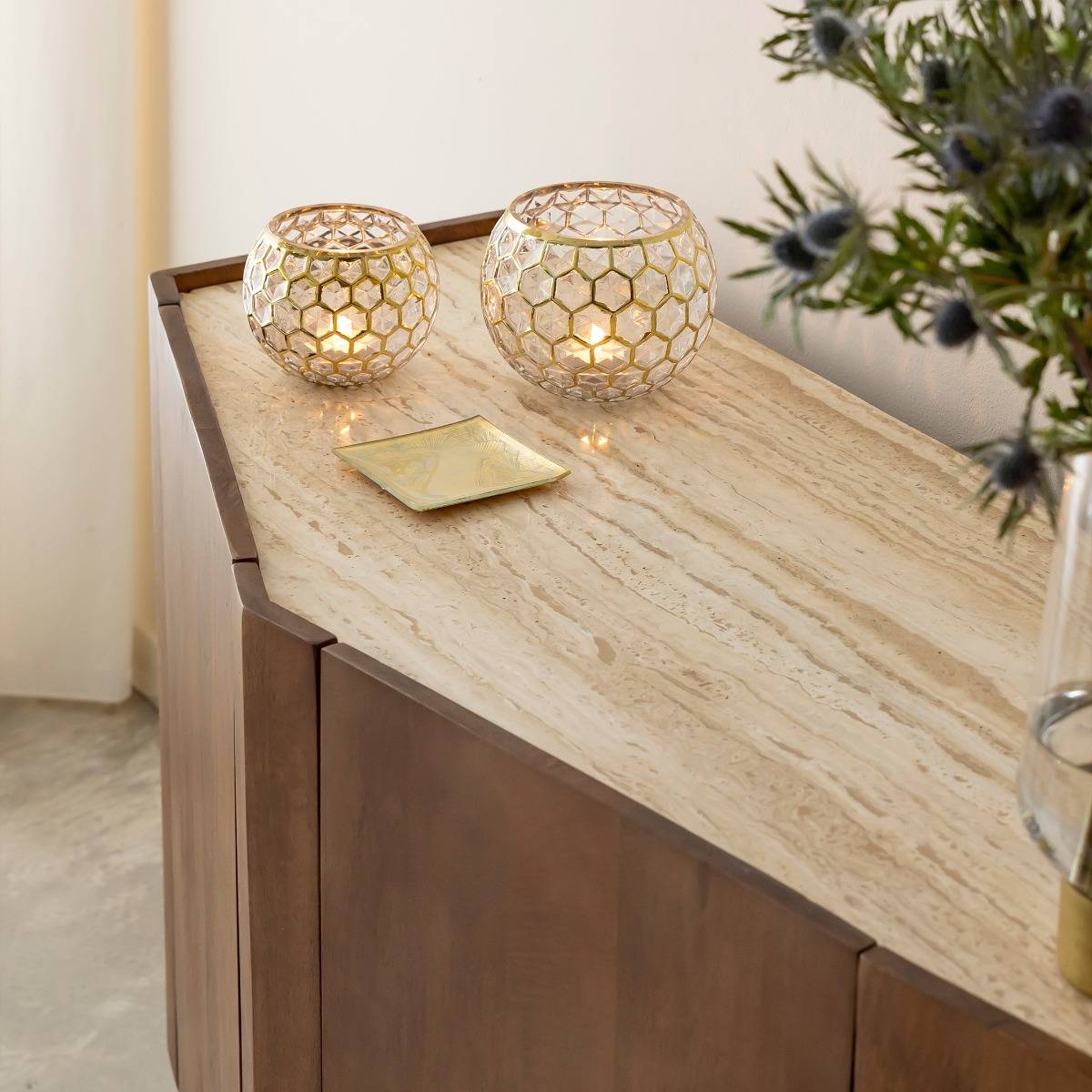 Buffet en bois de manguier AZURE bois foncé, MADE IN MEUBLES 