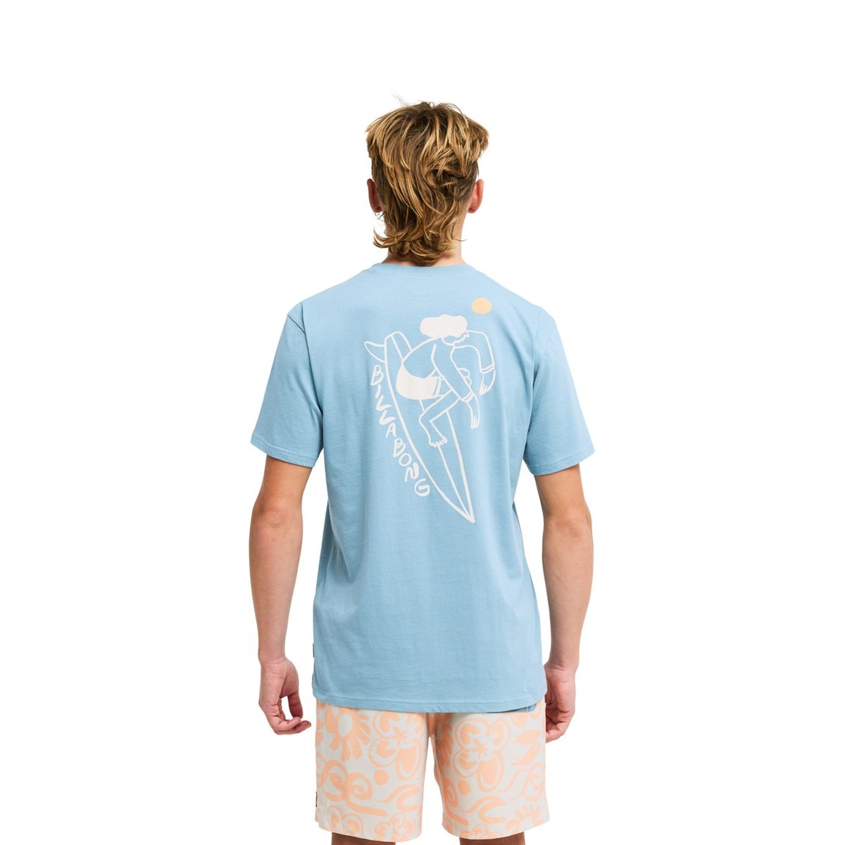 T shirt manches courtes TY WILLIAMS DROPPIN bleu blue fog, BILLABONG