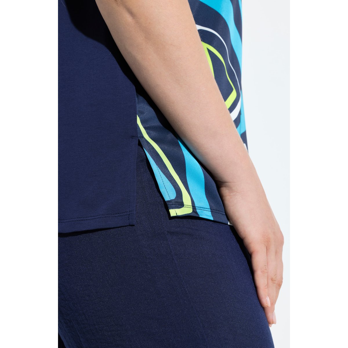 T-shirt oversize, imprimé graphique marine, ULLA POPKEN