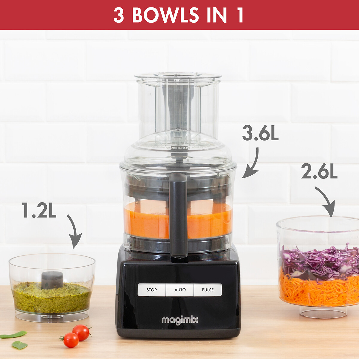 5200XL 3.6L Food Processor black, MAGIMIX