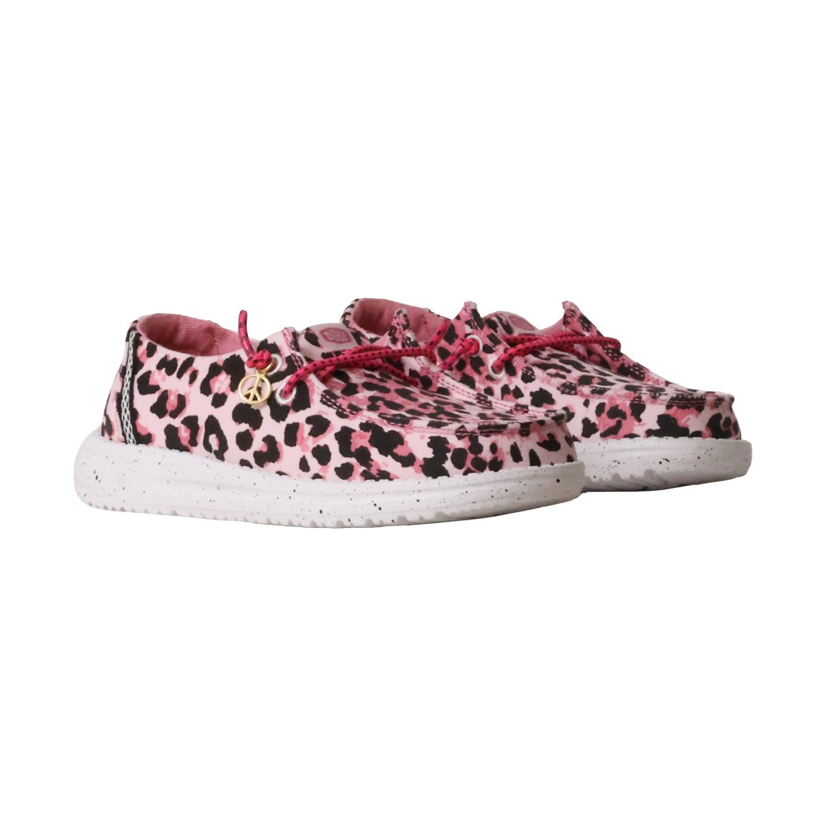 Mocassin à Lacets Wendy Y Getaway Lace rose - leopard, HEY