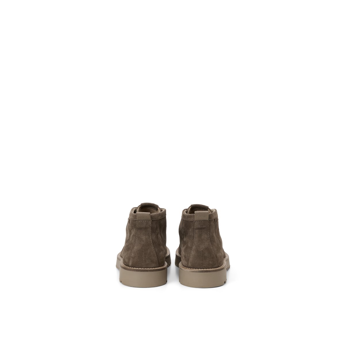 Chaussures à lacets, modèle Jack en cuir de vachette velours marron, MARC O'POLO